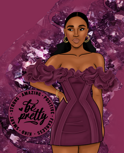Be Pretty Amazing-Burgundy