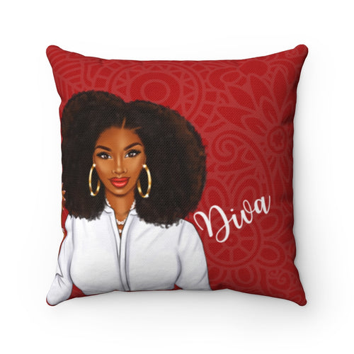Diva Polyester Square Pillow