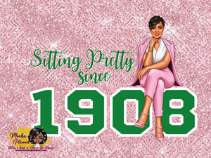Sitting Pretty Pink Tumbler 20oz- Light  Skin Short Hair