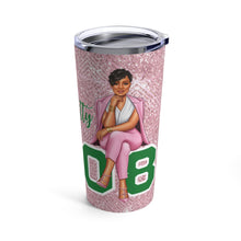 Load image into Gallery viewer, Sitting Pretty Pink Tumbler 20oz- Light  Skin Short Hair
