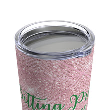 Load image into Gallery viewer, Sitting Pretty Pink Tumbler 20oz- Light  Skin Short Hair