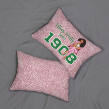 Load image into Gallery viewer, Sitting Pretty Lumbar Pillow- (Light Skin Natural Hair)